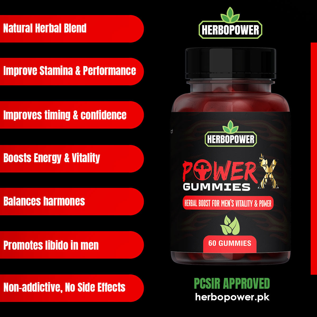 Herbal Booster PowerX Gummies